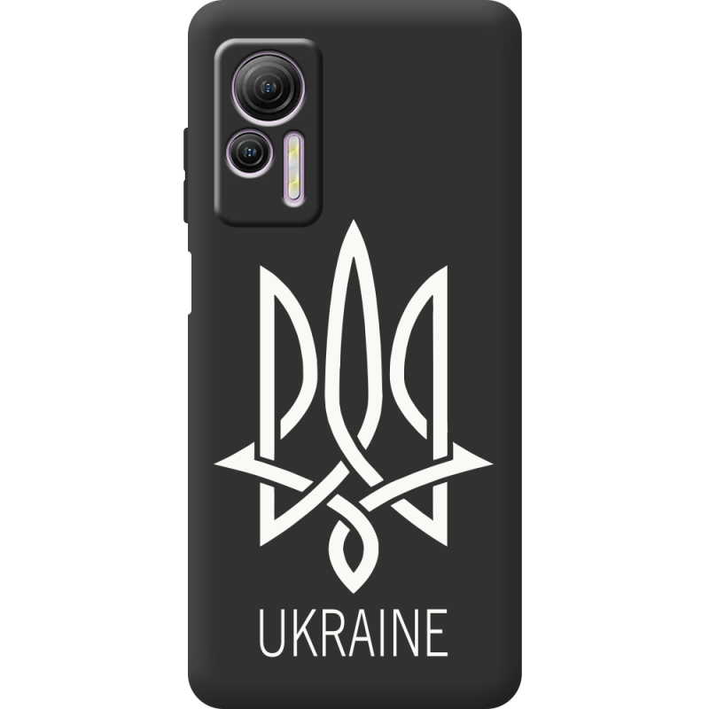 Черный чехол BoxFace Ulefone Note 14 Тризуб монограмма ukraine