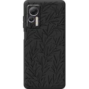 Черный чехол BoxFace Ulefone Note 14 Leaves