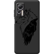 Черный чехол BoxFace Ulefone Note 14 Wolf and Raven