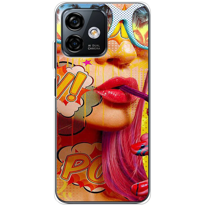 Чехол BoxFace Ulefone Note 16 Pro Yellow Girl Pop Art