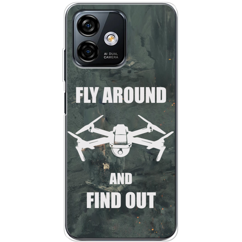 Чехол BoxFace Ulefone Note 16 Pro Дрон Fly Around