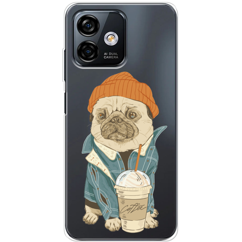 Прозрачный чехол BoxFace Ulefone Note 16 Pro Dog Coffeeman