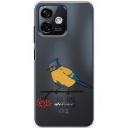 Прозрачный чехол BoxFace Ulefone Note 16 Pro Синиця і калина