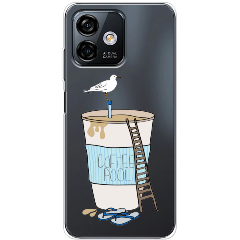 Прозрачный чехол BoxFace Ulefone Note 16 Pro Segull in Cofee Pool