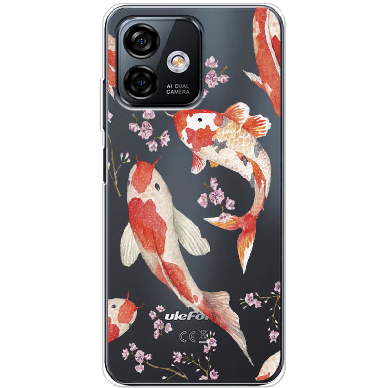 Прозрачный чехол BoxFace Ulefone Note 16 Pro Japanese Koi Fish