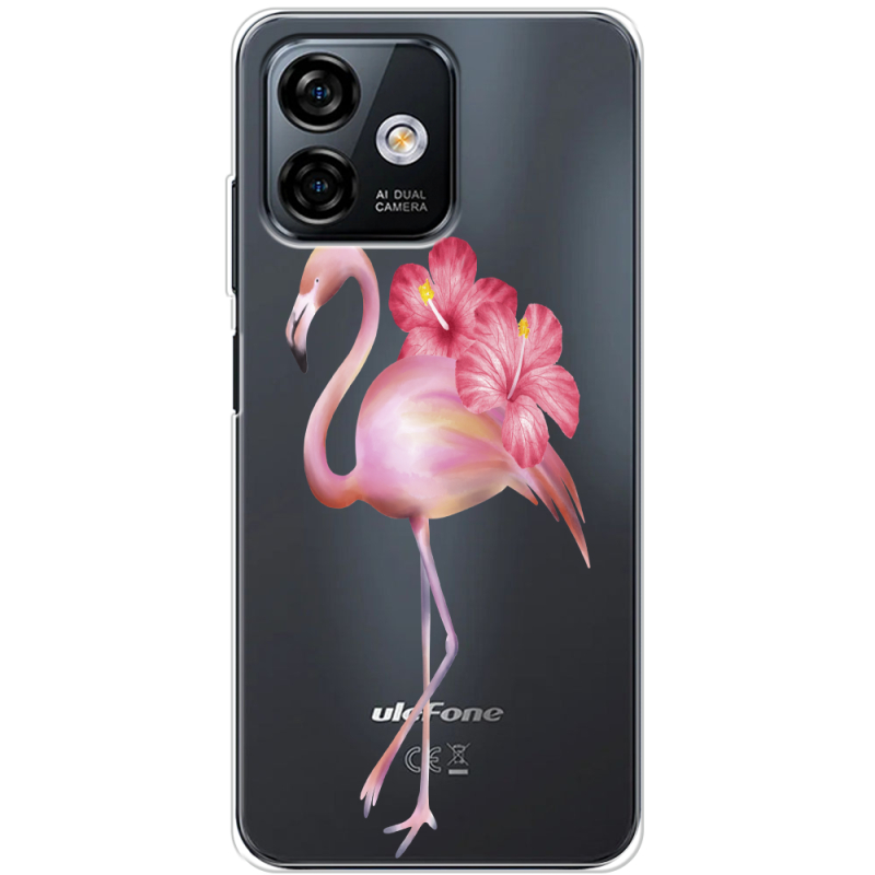 Прозрачный чехол BoxFace Ulefone Note 16 Pro Floral Flamingo