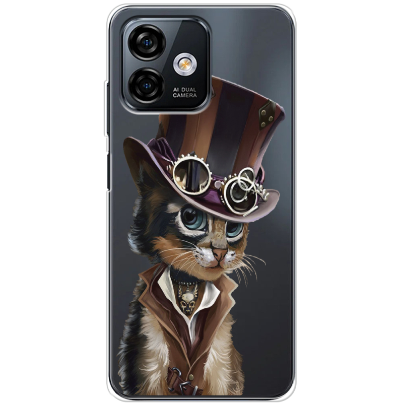 Прозрачный чехол BoxFace Ulefone Note 16 Pro Steampunk Cat