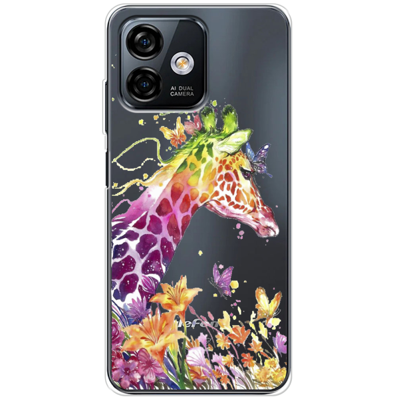 Прозрачный чехол BoxFace Ulefone Note 16 Pro Colorful Giraffe