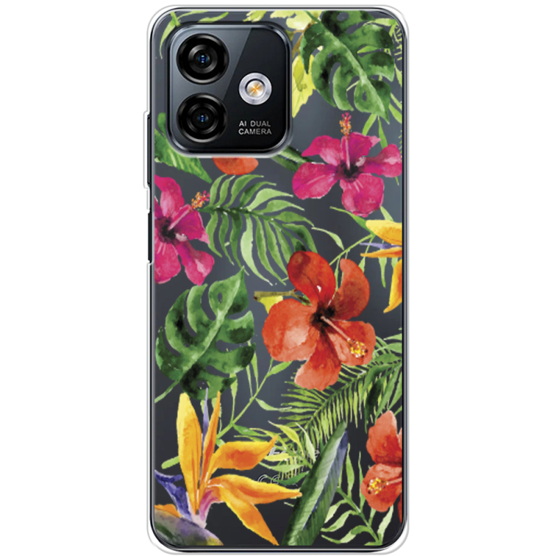 Прозрачный чехол BoxFace Ulefone Note 16 Pro Tropical Flowers