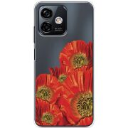 Прозрачный чехол BoxFace Ulefone Note 16 Pro Red Poppies