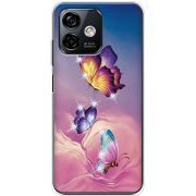 Чехол со стразами Ulefone Note 16 Pro Butterflies