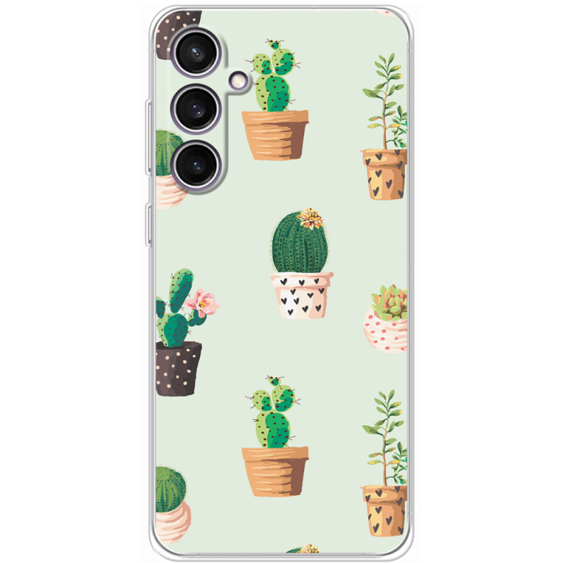 Чехол BoxFace Samsung Galaxy S24 FE (S721) L-green Cacti