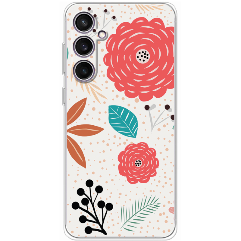 Чехол BoxFace Samsung Galaxy S24 FE (S721) Line Flowers