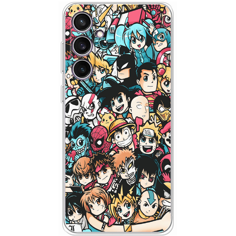 Чехол BoxFace Samsung Galaxy S24 FE (S721) Anime Stickers