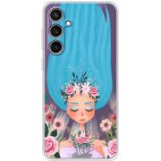 Прозрачный чехол BoxFace Samsung Galaxy S24 FE (S721) Blue Hair