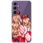 Прозрачный чехол BoxFace Samsung Galaxy S24 FE (S721) Mouse Girls