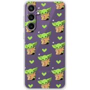 Прозрачный чехол BoxFace Samsung Galaxy S24 FE (S721) Pattern Baby Yoda