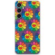 Прозрачный чехол BoxFace Samsung Galaxy S24 FE (S721) Hippie Flowers