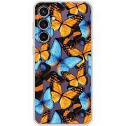 Прозрачный чехол BoxFace Samsung Galaxy S24 FE (S721) Butterfly Morpho