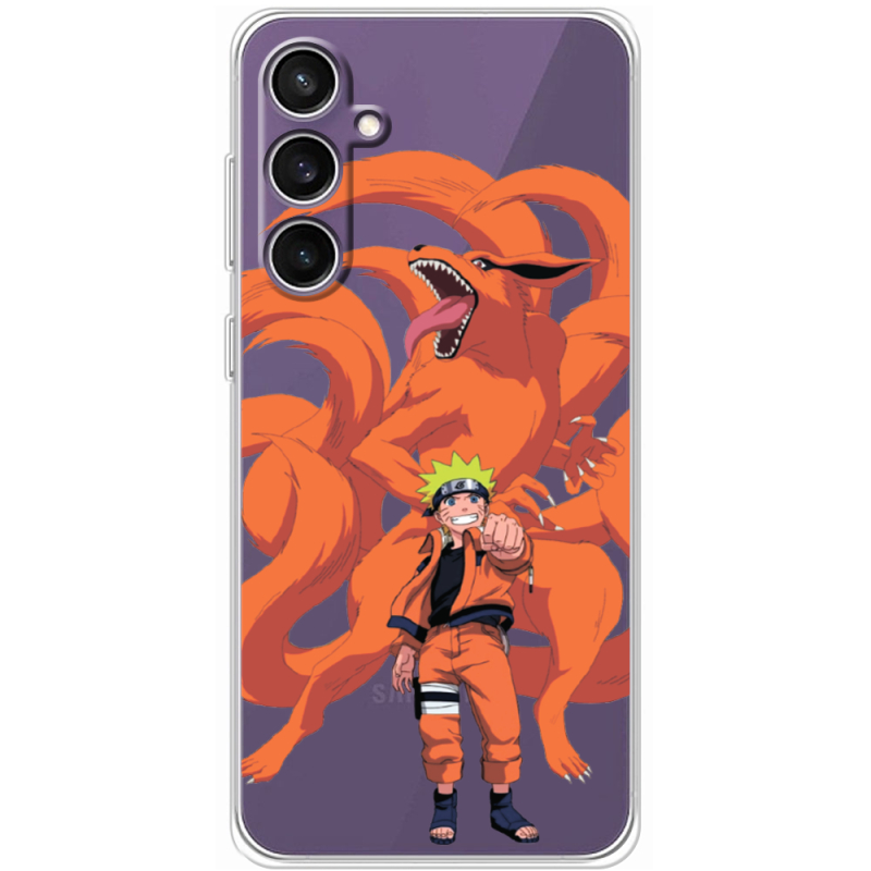 Прозрачный чехол BoxFace Samsung Galaxy S24 FE (S721) Naruto and Kurama