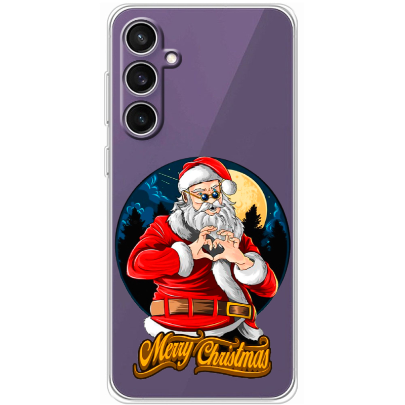 Прозрачный чехол BoxFace Samsung Galaxy S24 FE (S721) Cool Santa