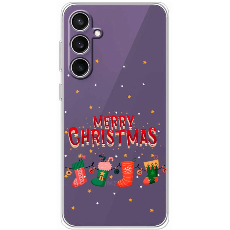 Прозрачный чехол BoxFace Samsung Galaxy S24 FE (S721) Merry Christmas