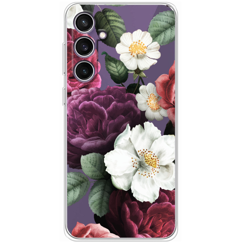 Прозрачный чехол BoxFace Samsung Galaxy S24 FE (S721) Floral Dark Dreams