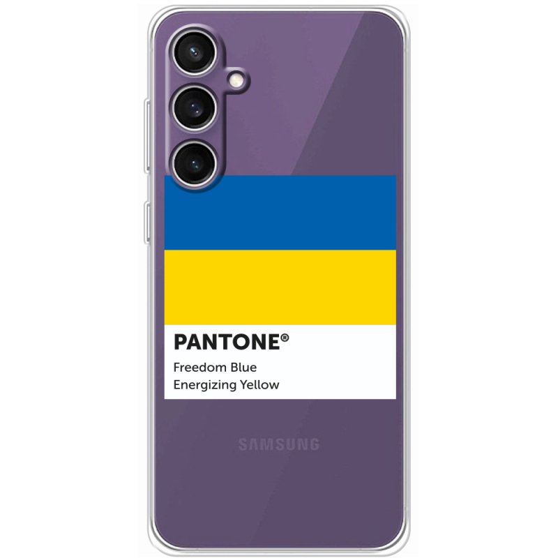 Прозрачный чехол BoxFace Samsung Galaxy S24 FE (S721) Pantone вільний синій