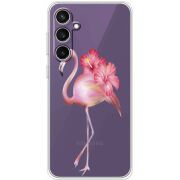 Прозрачный чехол BoxFace Samsung Galaxy S24 FE (S721) Floral Flamingo