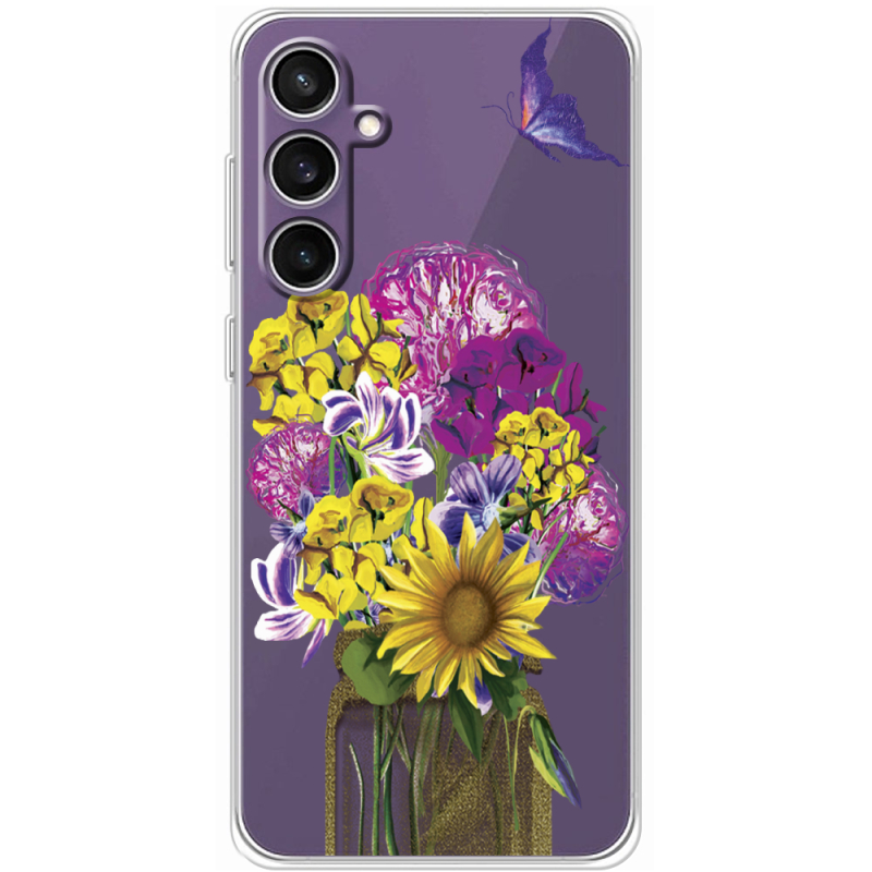 Прозрачный чехол BoxFace Samsung Galaxy S24 FE (S721) My Bouquet