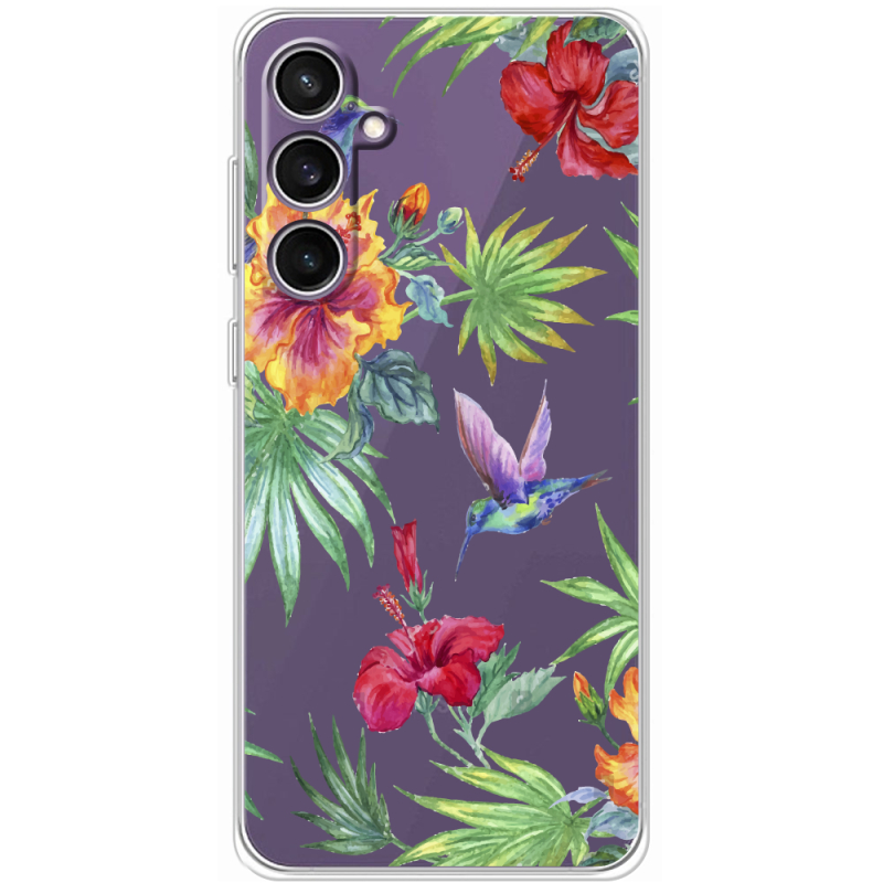 Прозрачный чехол BoxFace Samsung Galaxy S24 FE (S721) Tropical