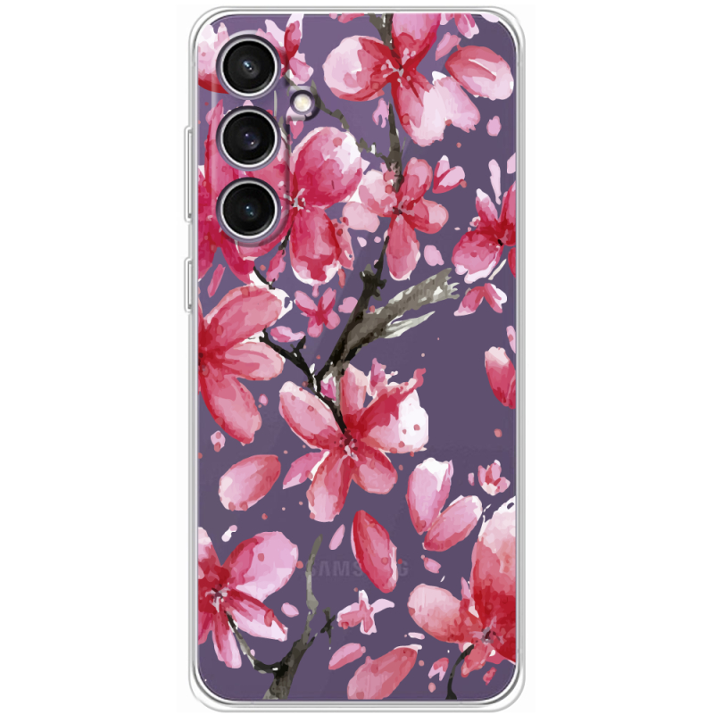 Прозрачный чехол BoxFace Samsung Galaxy S24 FE (S721) Pink Magnolia