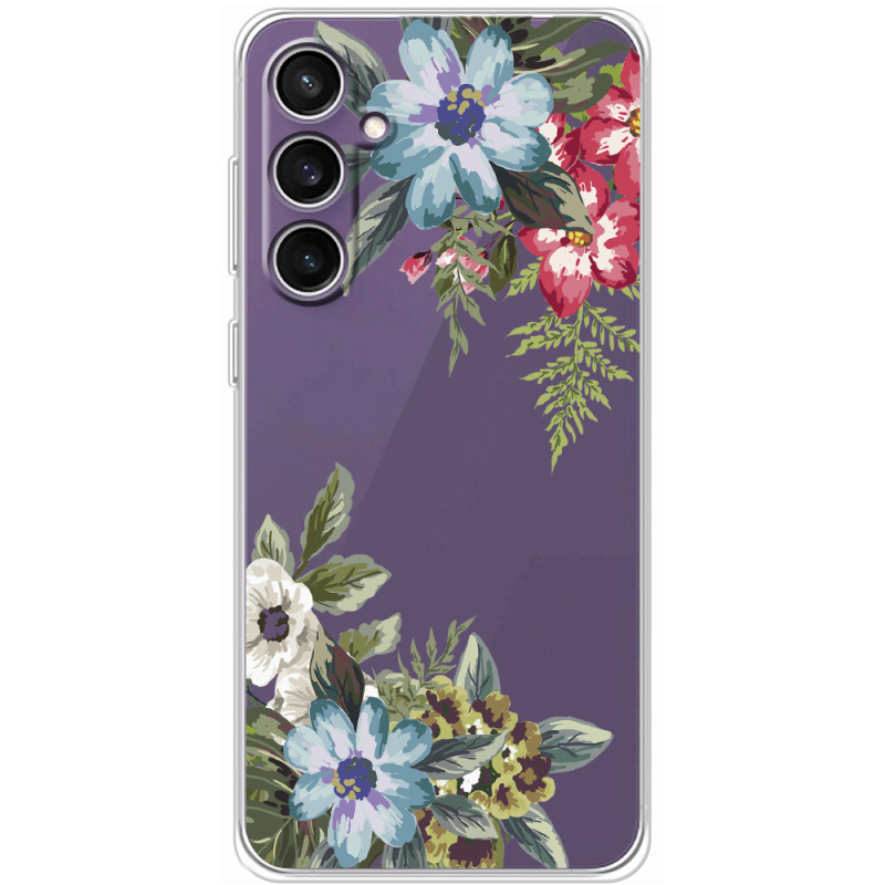 Прозрачный чехол BoxFace Samsung Galaxy S24 FE (S721) Floral