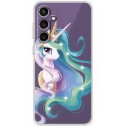 Чехол со стразами Samsung Galaxy S24 FE (S721) Unicorn Queen