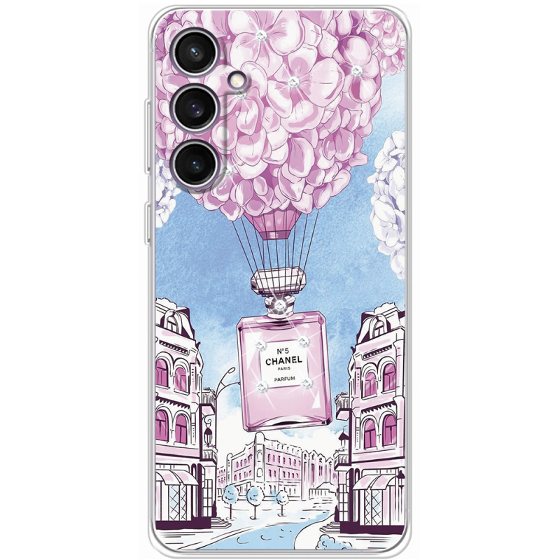 Чехол со стразами Samsung Galaxy S24 FE (S721) Perfume bottle