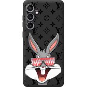 Черный чехол BoxFace Samsung Galaxy S24 FE (S721) looney bunny