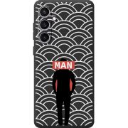 Черный чехол BoxFace Samsung Galaxy S24 FE (S721) Man Pattern