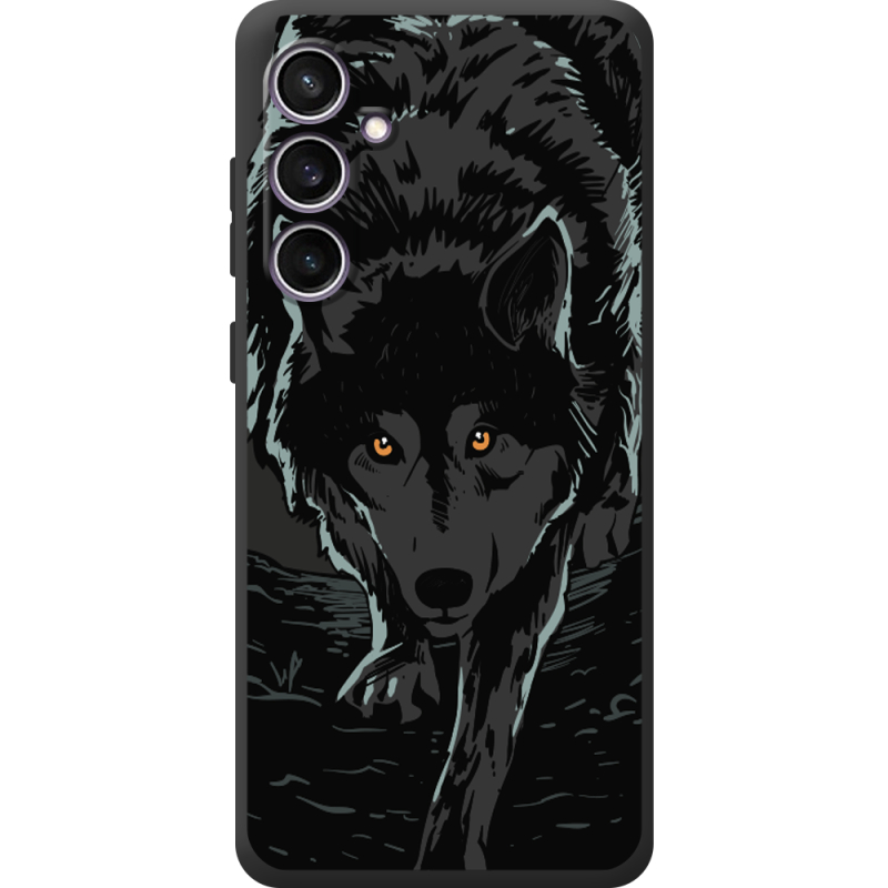 Черный чехол BoxFace Samsung Galaxy S24 FE (S721) Wolf