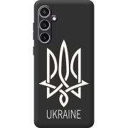 Черный чехол BoxFace Samsung Galaxy S24 FE (S721) Тризуб монограмма ukraine