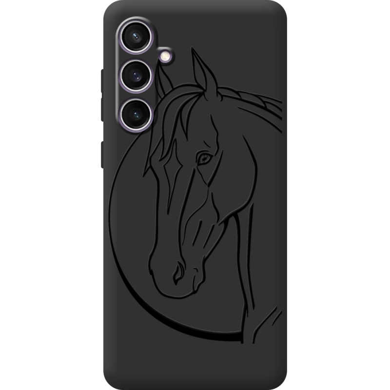 Черный чехол BoxFace Samsung Galaxy S24 FE (S721) Horse