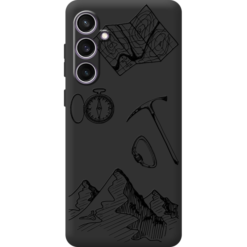 Черный чехол BoxFace Samsung Galaxy S24 FE (S721) Mountains