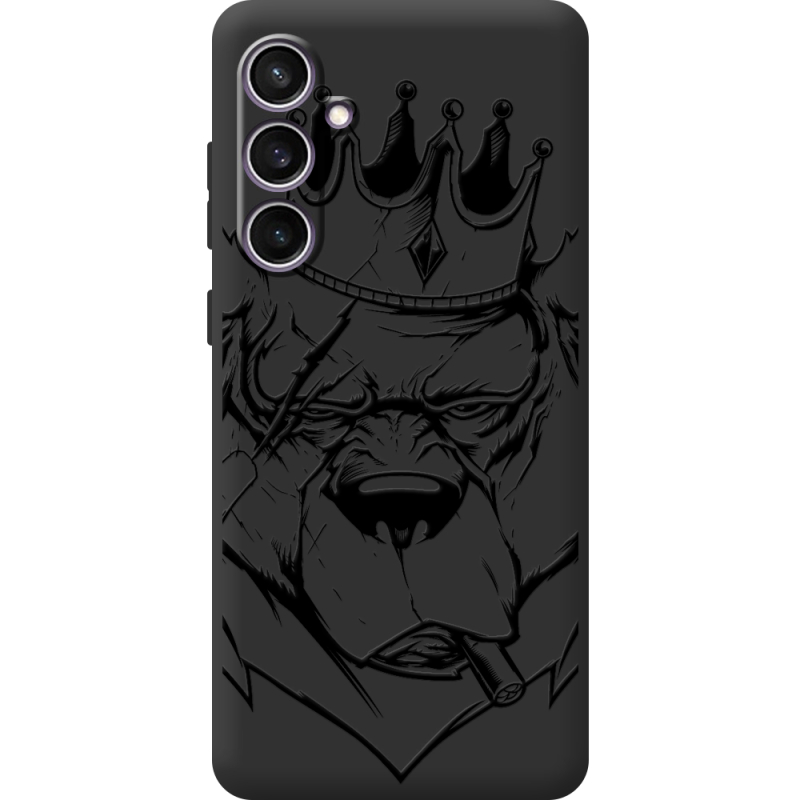 Черный чехол BoxFace Samsung Galaxy S24 FE (S721) Bear King