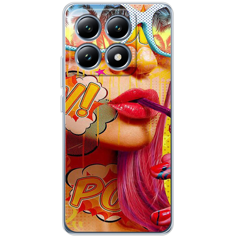 Чехол BoxFace Xiaomi 14T Yellow Girl Pop Art