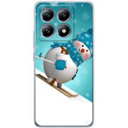 Чехол BoxFace Xiaomi 14T Skier Snowman