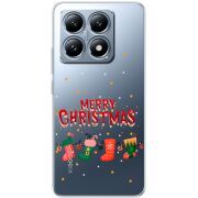 Прозрачный чехол BoxFace Xiaomi 14T Merry Christmas