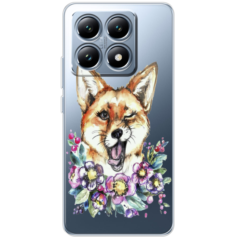 Прозрачный чехол BoxFace Xiaomi 14T Winking Fox