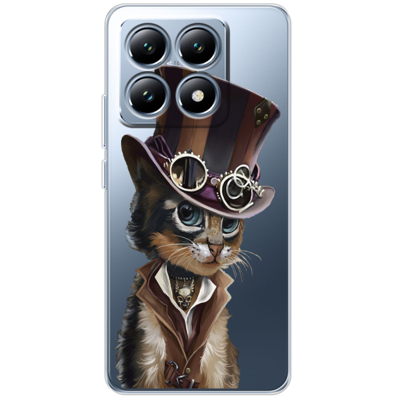 Прозрачный чехол BoxFace Xiaomi 14T Steampunk Cat