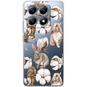 Прозрачный чехол BoxFace Xiaomi 14T Cotton and Rabbits