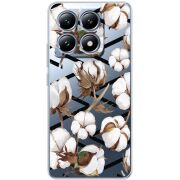 Прозрачный чехол BoxFace Xiaomi 14T Cotton flowers