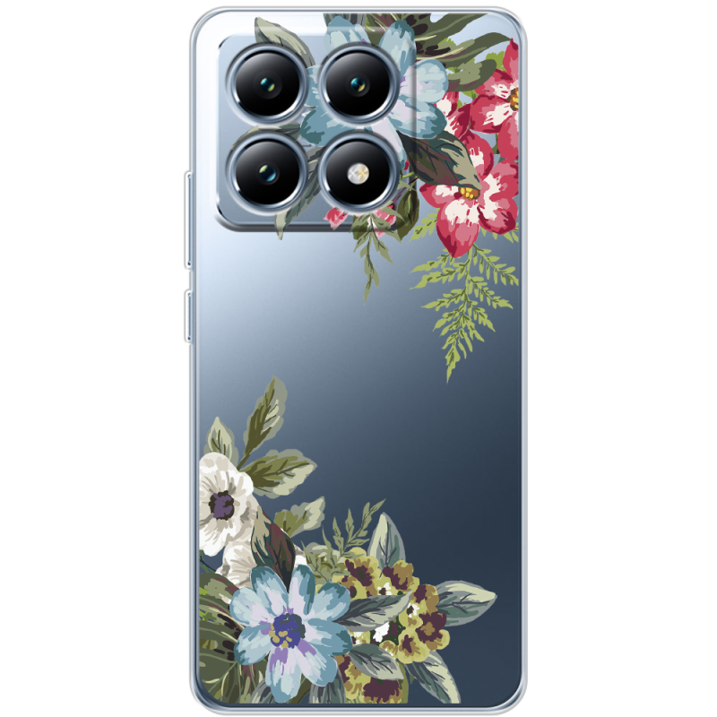 Прозрачный чехол BoxFace Xiaomi 14T Floral